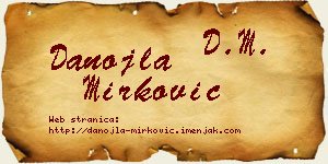 Danojla Mirković vizit kartica